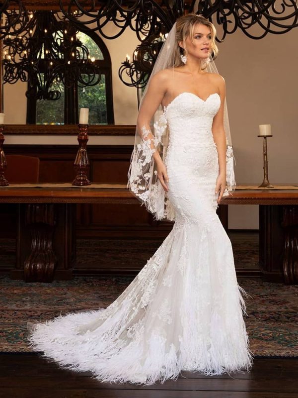 Casablanca Adeline Fit and Flare Wedding Dress