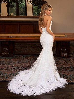 Casablanca Adeline Fit and Flare Wedding Dress shop