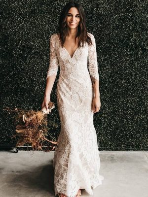 Casablanca Ainsley Fit and Flare Ethereal wedding dresses for outdoor weddings