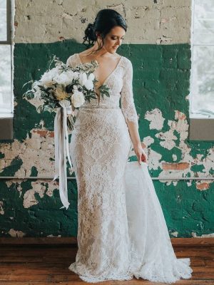Casablanca Ainsley Fit and Flare Luxury wedding gowns San Diego