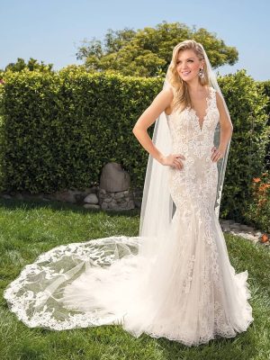 Casablanca Alexis Fit and Flare Wedding Dress