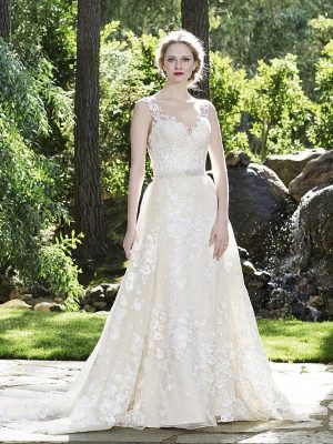 Casablanca Aspen Fit and Flare A Line Where to buy a wedding dress in San Diego