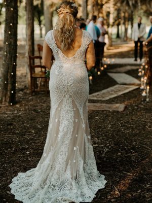 Casablanca Aubrey Fit and Flare Best bridal shop in San Diego