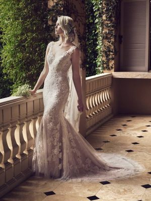 Casablanca Belladonna Fit n Flare Made to order wedding gowns
