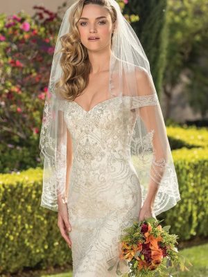 Casablanca Bianca Fit and Flare Custom wedding dresses San Diego