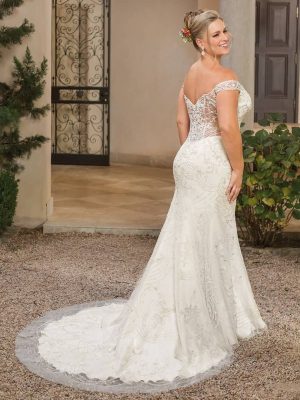 Casablanca Bianca Fit and Flare Luxury wedding gowns San Diego