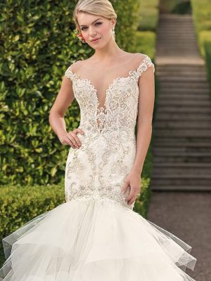 Casablanca Blakely Mermaid Luxury wedding gowns San Diego