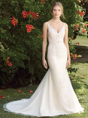 Casablanca Buttercup Fit and Flare Wedding Dress