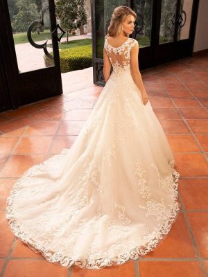 Casablanca Carmella Ballgown Classic wedding dresses with long trains