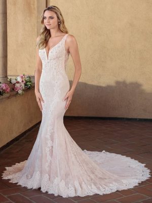 Casablanca Chloe Fit and Flare Wedding Dress