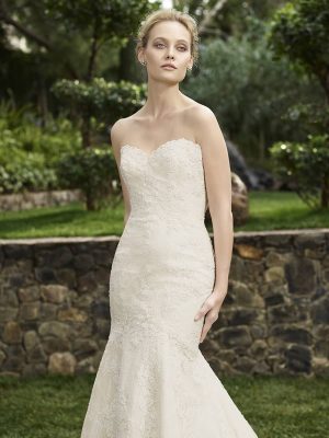 Casablanca Chrysanthemum Fit and Flare San Diego bridal fashion