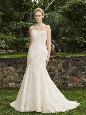 Casablanca Chrysanthemum Fit and Flare Wedding Dress