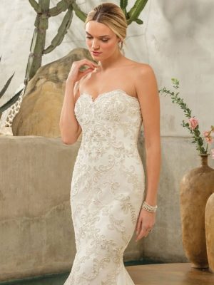 Casablanca Dakota Mermaid Designer wedding dresses San Diego
