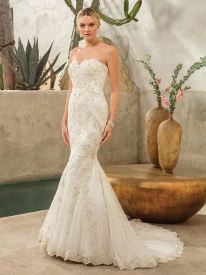 Casablanca Dakota Mermaid Luxury wedding gowns San Diego