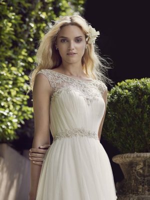 Casablanca Gardenia A Line Lace wedding dresses San Diego