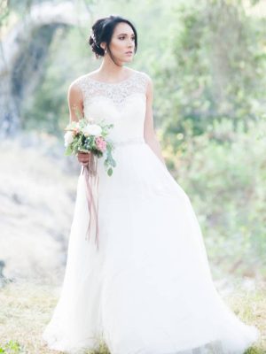 Casablanca Gardenia A Line Romantic lace wedding dresses