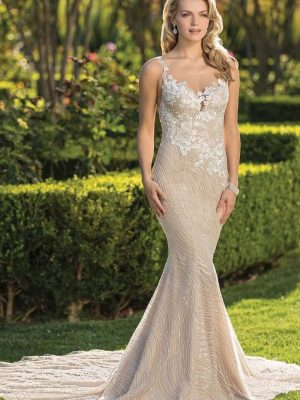 Casablanca Gia Fit and Flare Wedding Dress