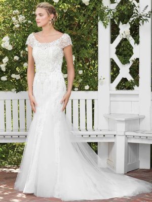 Casablanca Gloriosa Fit and Flare Wedding Dress