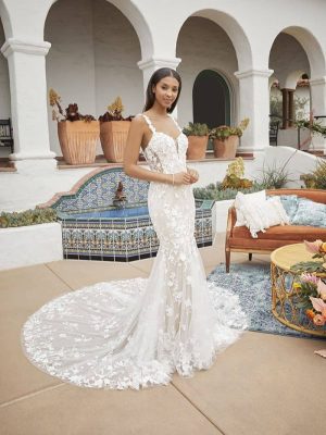 Casablanca Grayson Fit and Flare Wedding Dress