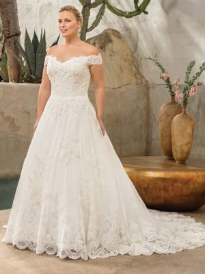 Casablanca Harlow Ballgown A Line Bridal gown San Diego showroom 1