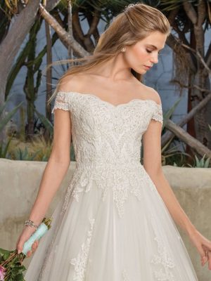 Casablanca Harlow Ballgown A Line Unique wedding dress designs