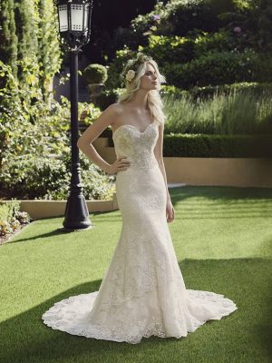 Casablanca Iris Fit and Flare Wedding Dress