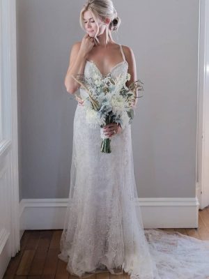 Casablanca Jade A Line Unique wedding dress designs