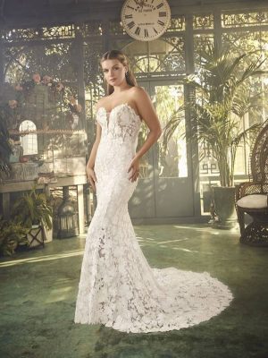 Casablanca Jolie Fit and Flare Made to order wedding gowns