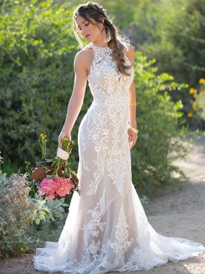 Casablanca Josephine Fit and Flare Custom wedding dresses San Diego