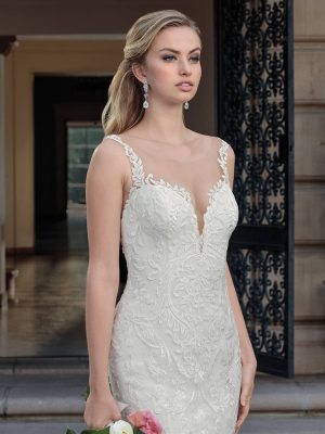 Casablanca Kinsley Fit and Flare Affordable wedding dresses San Diego
