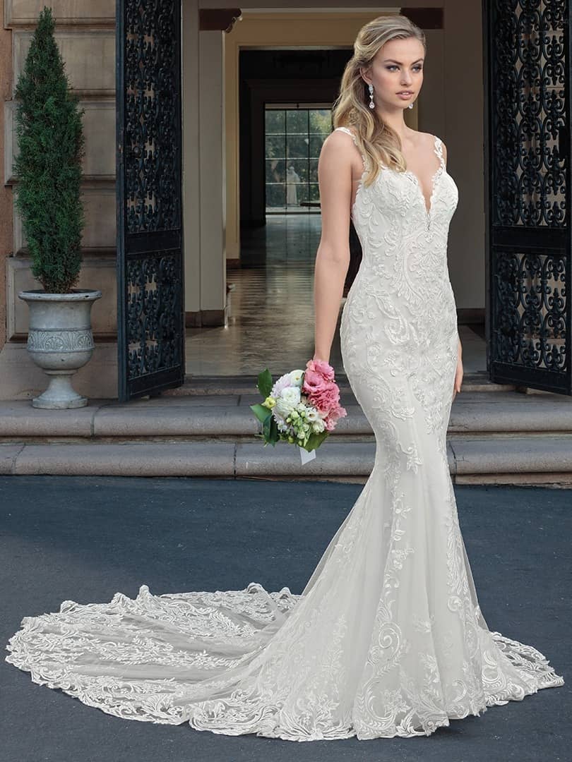 Casablanca Kinsley Fit and Flare Plus size wedding dresses San Diego