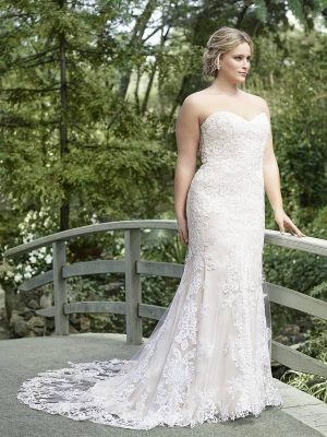 Casablanca Laurel Fit and Flare Custom wedding dresses