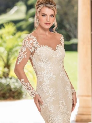 Casablanca Lisette Fit and Flare Luxury wedding gowns San Diego