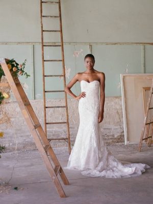 Casablanca Lotus Trumpet Elegant wedding dresses for brides