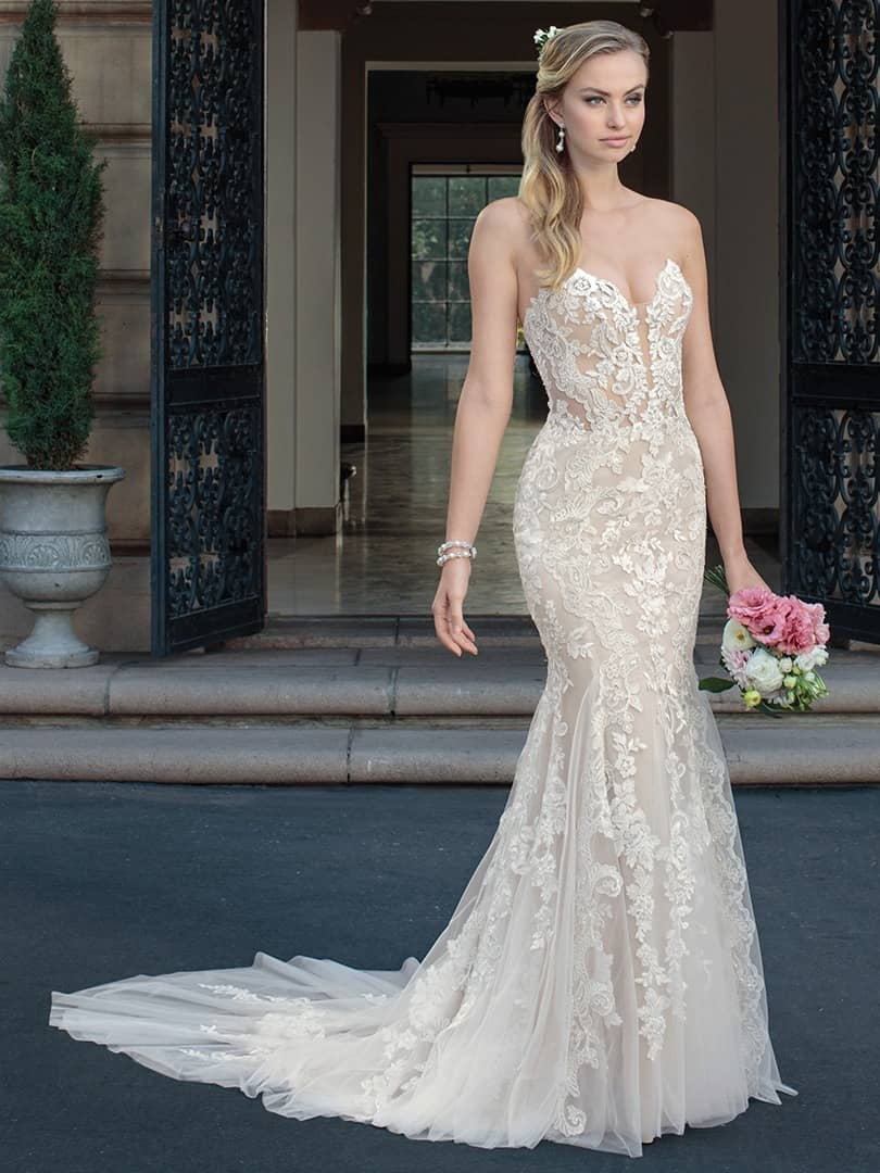Casablanca Masie Fit and Flare Custom wedding dresses San Diego