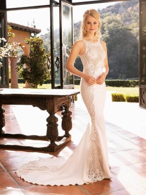 Casablanca Shoshanna Fit and Flare Wedding Dress