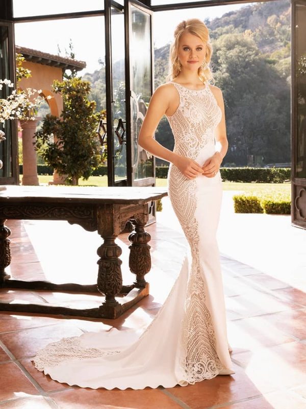 Casablanca Shoshanna Fit and Flare Wedding Dress