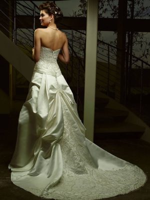 Casablanca Style 1886 A line Wedding Dress