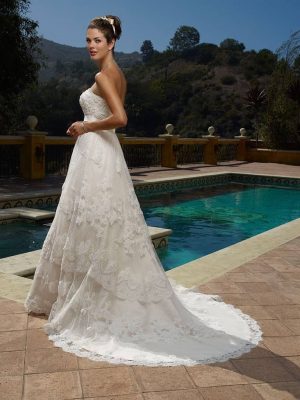 Casablanca Style 1900 A line Wedding Dress