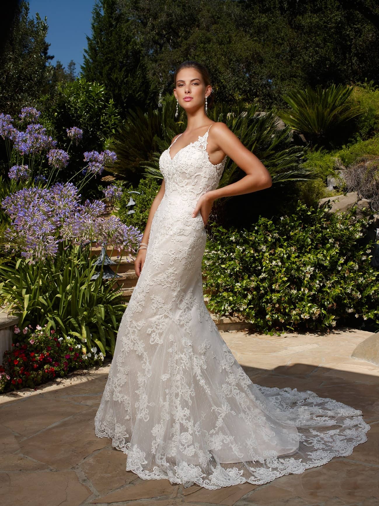 Casablanca Style 1975 Fit and Flare Affordable wedding dresses San Diego