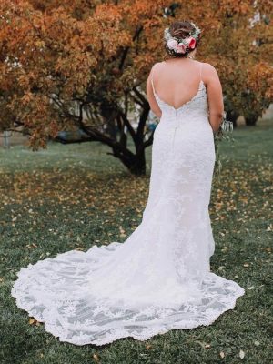 Casablanca Style 1975 Fit and Flare Couture wedding gowns San Diego