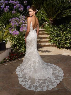 Casablanca Style 1975 Fit and Flare Unique wedding dress designs