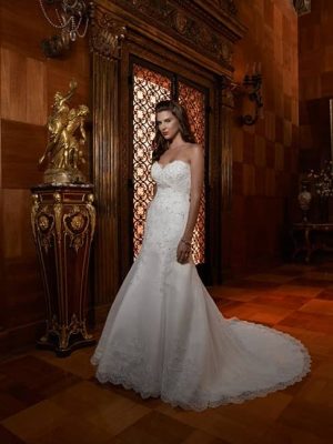 Casablanca Style 1999 Fit and Flare Wedding Dress