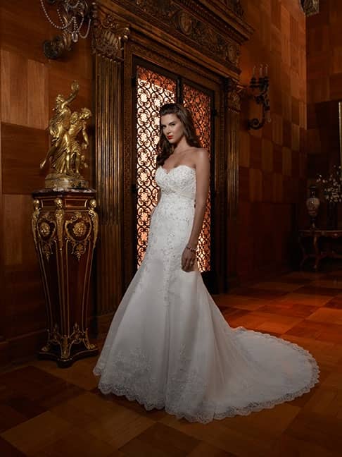 Casablanca Style 1999 Fit and Flare Wedding Dress