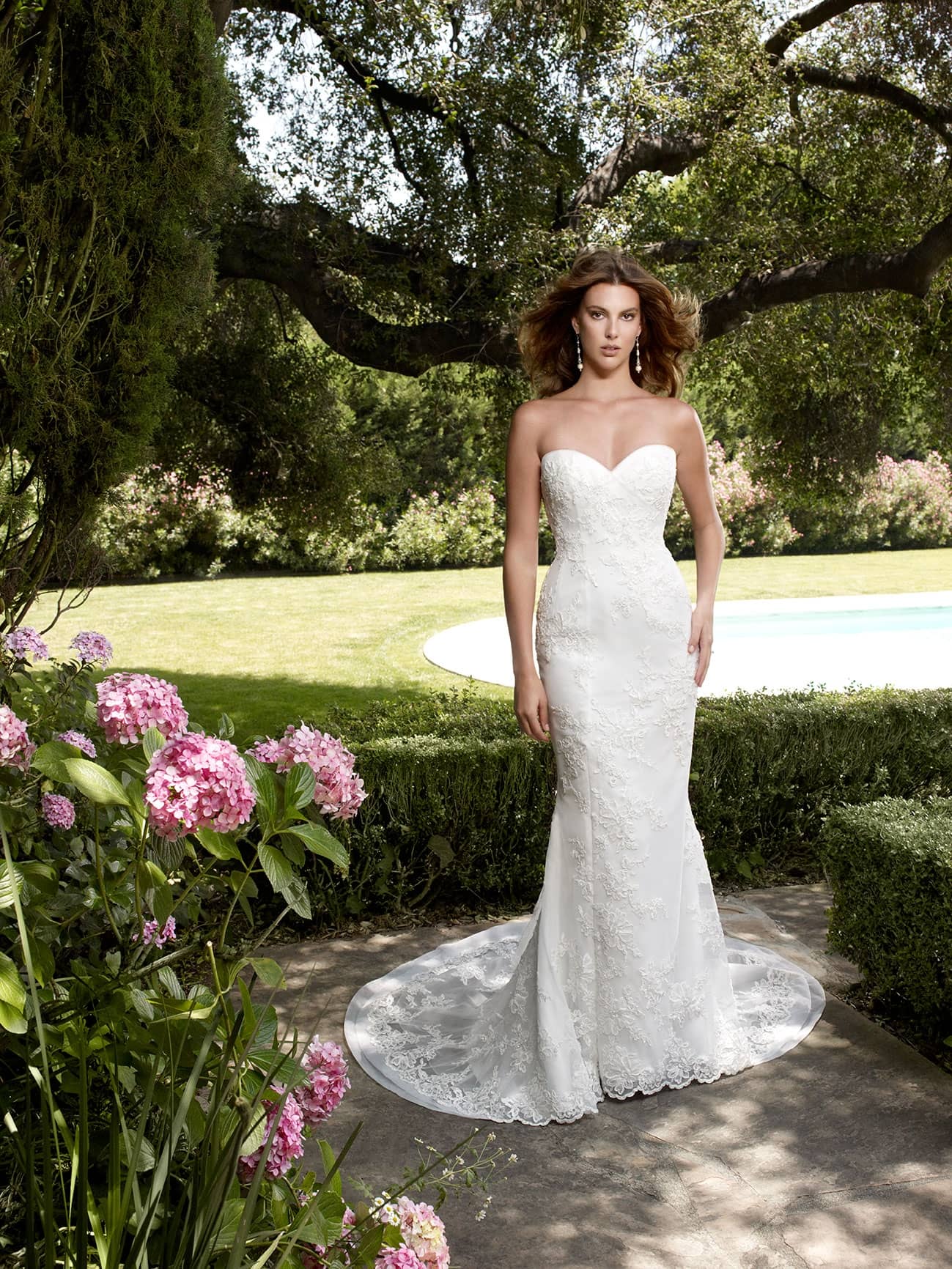 Casablanca Style 2022 Fit and Flare Wedding Dress