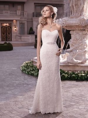 Casablanca Style 2131 Sheath Bespoke wedding dresses worldwide 1