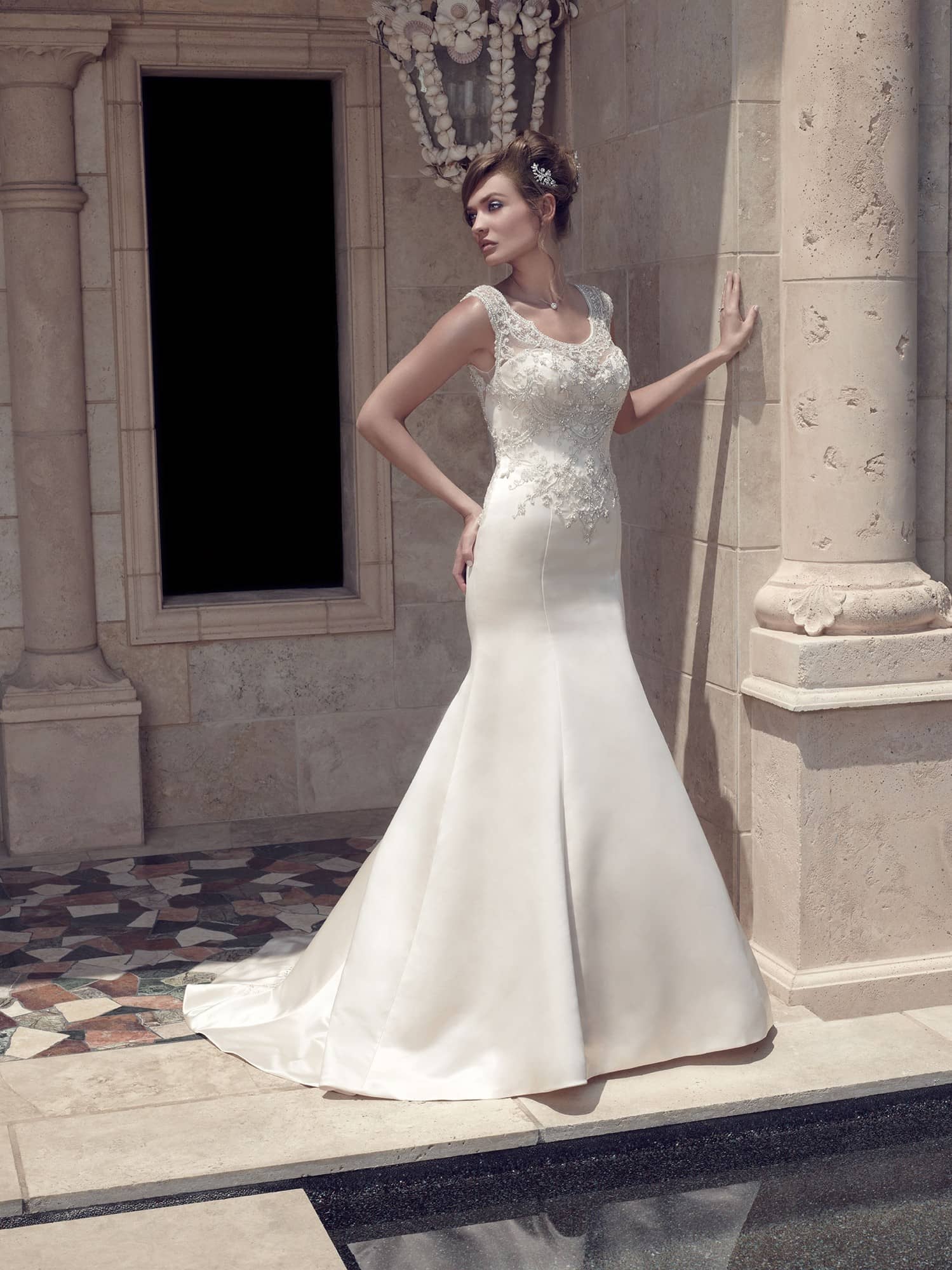Casablanca Style 2141 Fit and Flare Wedding Dress