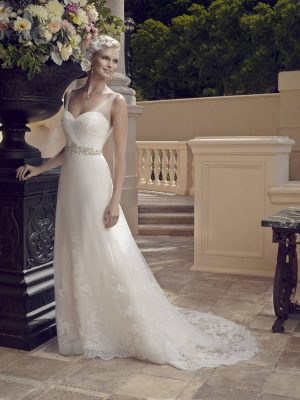 Casablanca Style 2196 Fitted A Line Wedding Dress