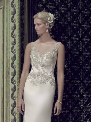 Casablanca Style 2202 Sheath Custom wedding dresses near me
