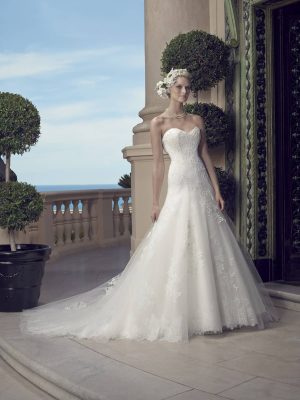 Casablanca Style 2203 Trumpet Bridal gown shopping San Diego 1